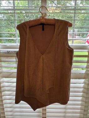 Women’s BCBG Max Tan Suede-Look V-Neck Sleeveless Camisole